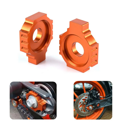 KTM 125/ 200/ 390 Duke Chain Adjuster Blocks Set (2013-2016)