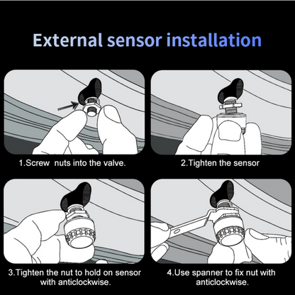 Automotive Solar Tyre Pressure Monitor System (4-Sensors)