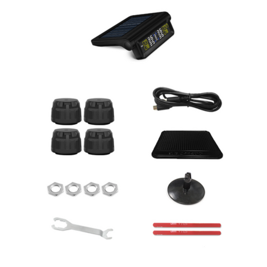 Automotive Solar Tyre Pressure Monitor System (4-Sensors)