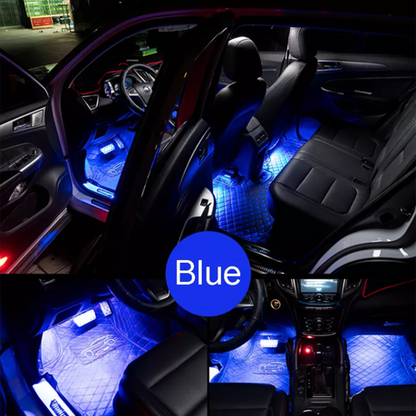Car Interior RGB LED Strip Lights & App (4 Piece)