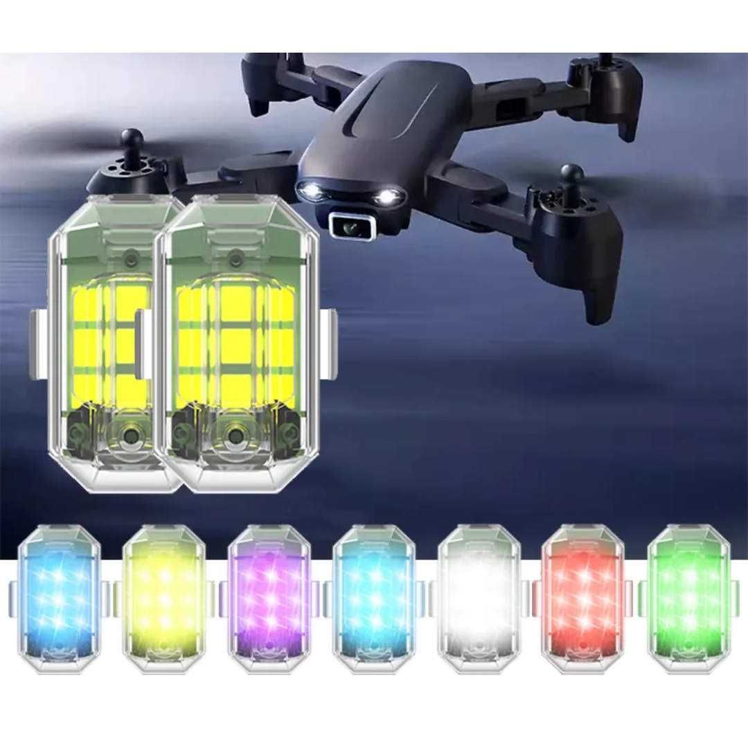 LED Wireless Strobe Light Set & Remote Control (7-Colours)