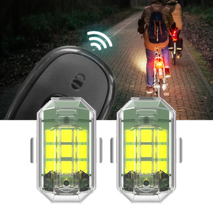 LED Wireless Strobe Light Set & Remote Control (7-Colours)