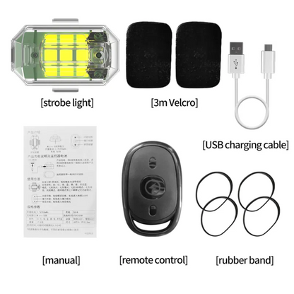 LED Wireless Strobe Light Set & Remote Control (7-Colours)
