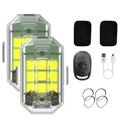 LED Wireless Strobe Light Set & Remote Control (7-Colours)