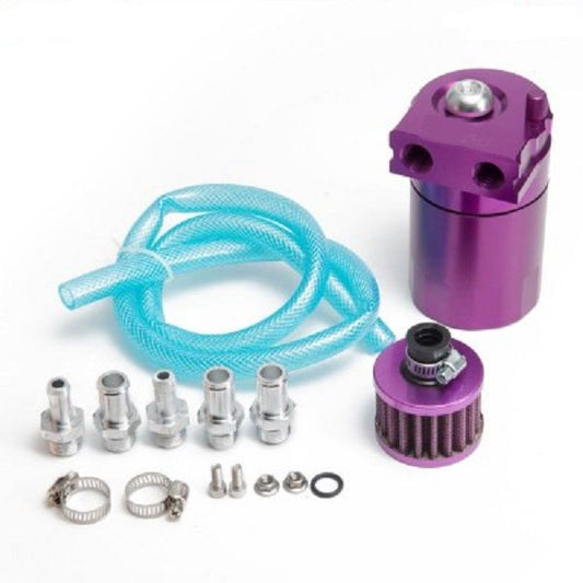 Automotive Oil Catch Can & Filter: Purple (300ml)