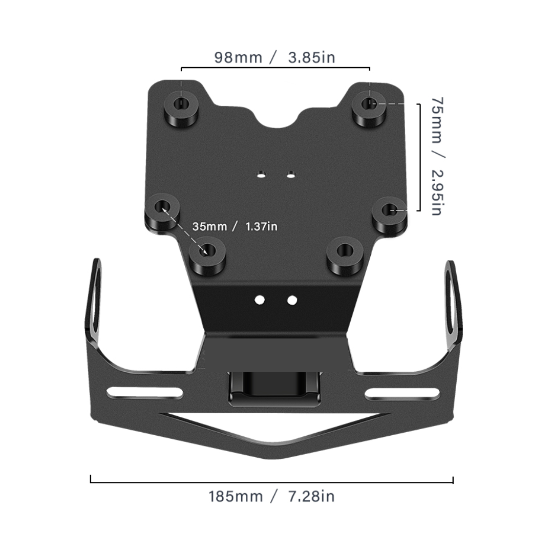 Tail Tidy/ Number Plate Holder & LED Light for Yamaha Tenere 700 (2019-)