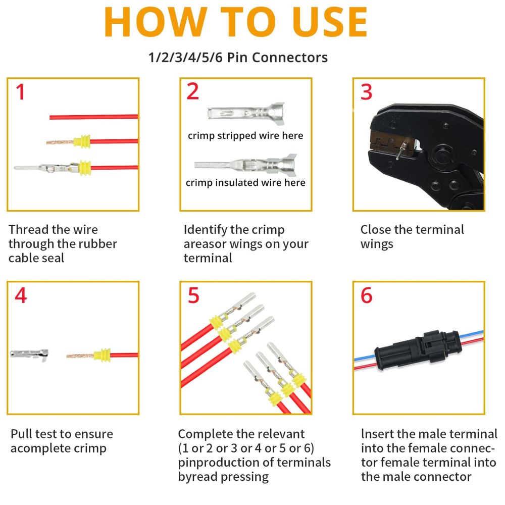 Tool DIY Multifunctional 1004 Pieces Electric Wire Terminal Connector Kit