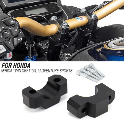 Handlebar Risers Honda Twin CRF1100L/Adventure Sport Black