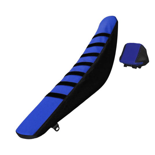 Custom Grip Seat Cover: Yamaha WR250F / WR450F / YZ250F / YZ450F (2023-) - Blue, Black