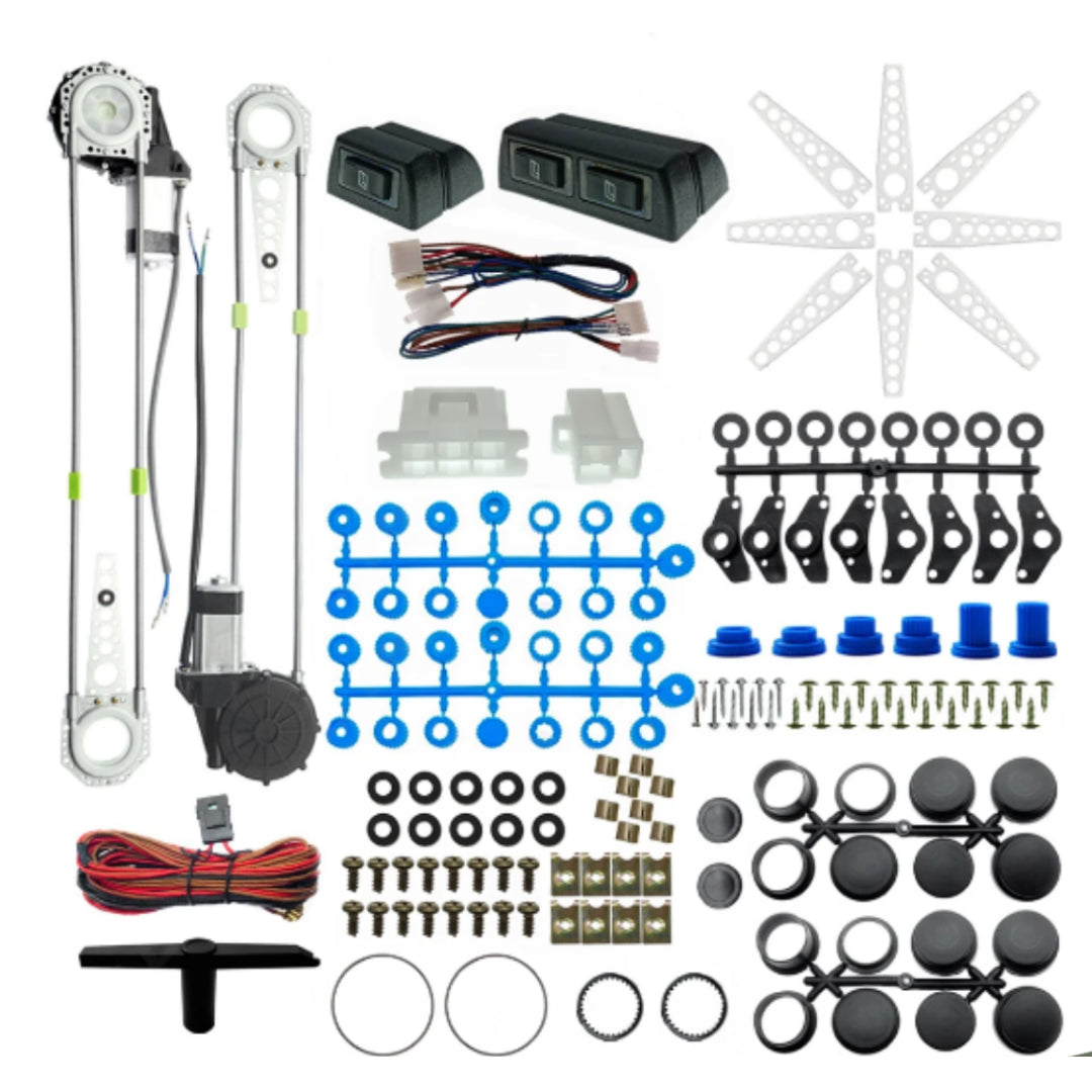 Universal/ Custom Vehicle Electric Window Kit 12V (2-Door)