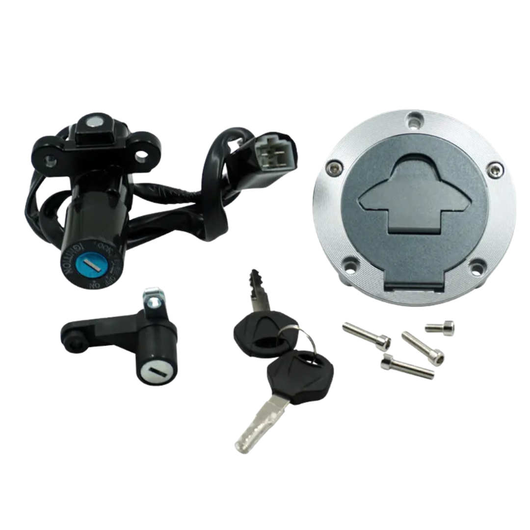 MC Tank Cap/ Ignition Switch/ Keys & Lock Compatible with Yamaha R25/ R3 & R6