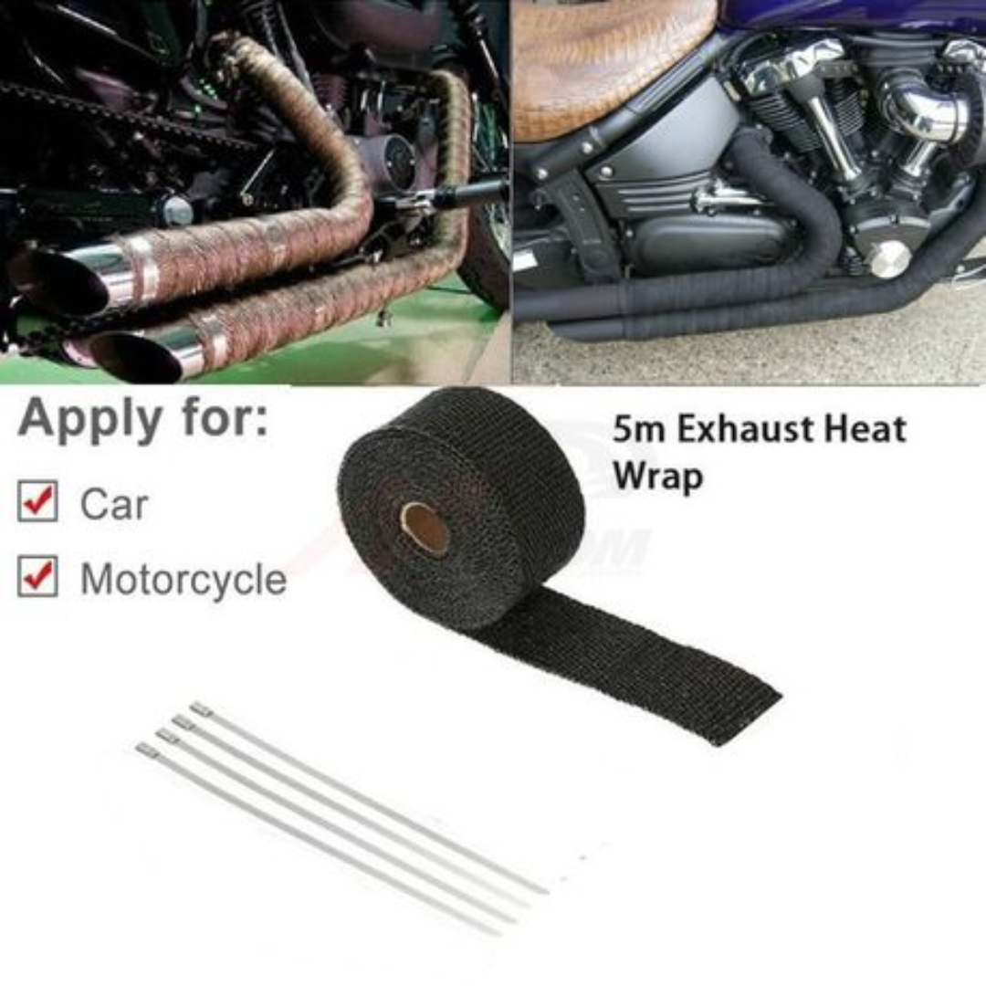 MC Small Exhaust Heat Wrap Tape (Black)