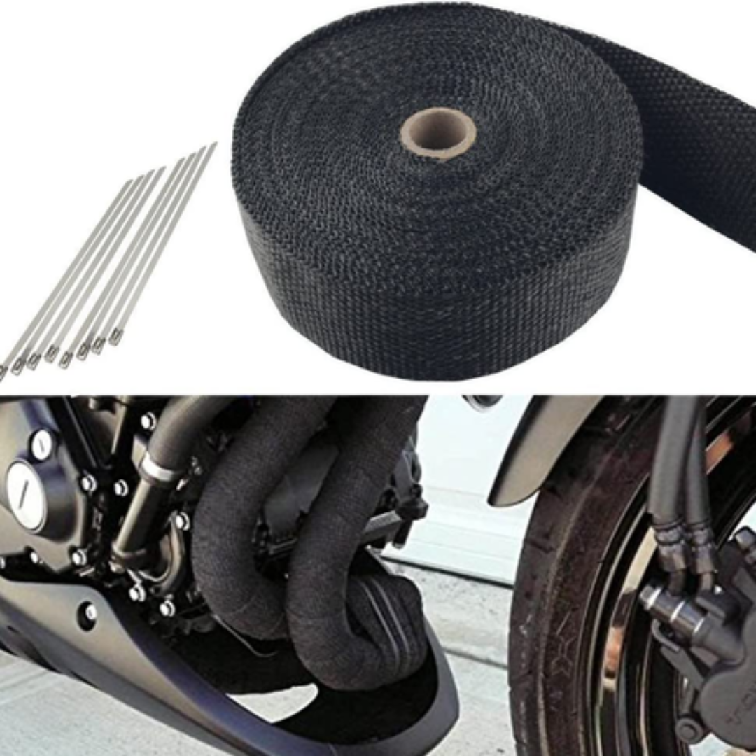 MC Small Exhaust Heat Wrap Tape (Black)