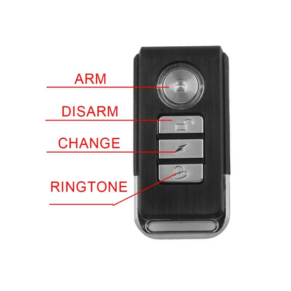 MC Anti-Theft Wireless Motorcycle Alarm/ Vibration Motion Sensor & Remote