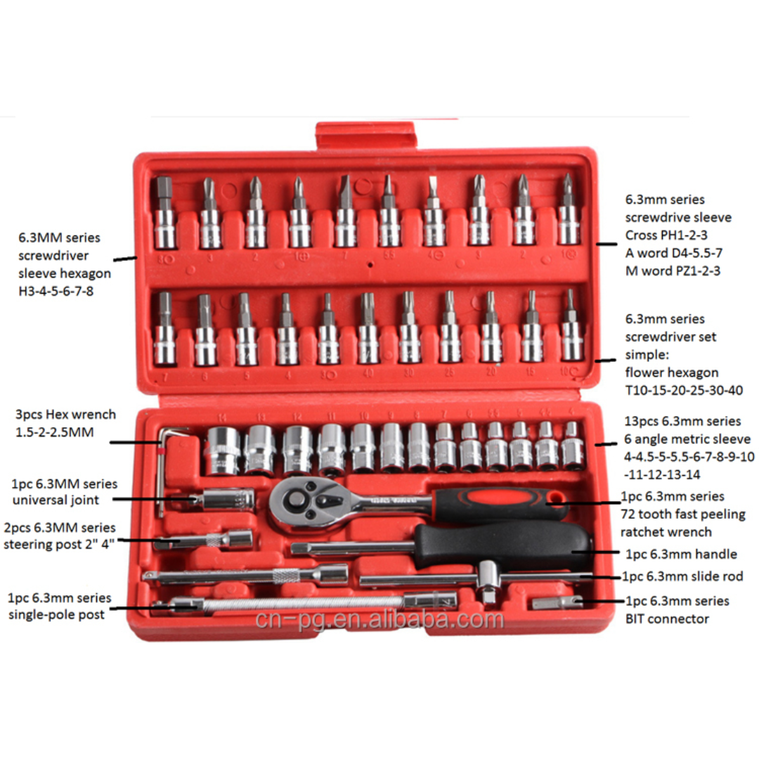 Toolkit Socket Set 1/4" (46-Piece)