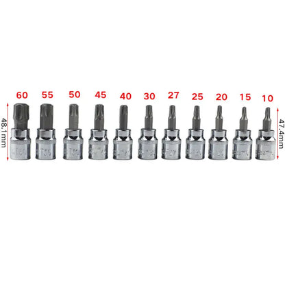 Torx Bit Socket Set Tools 3/8'' (34-Piece)