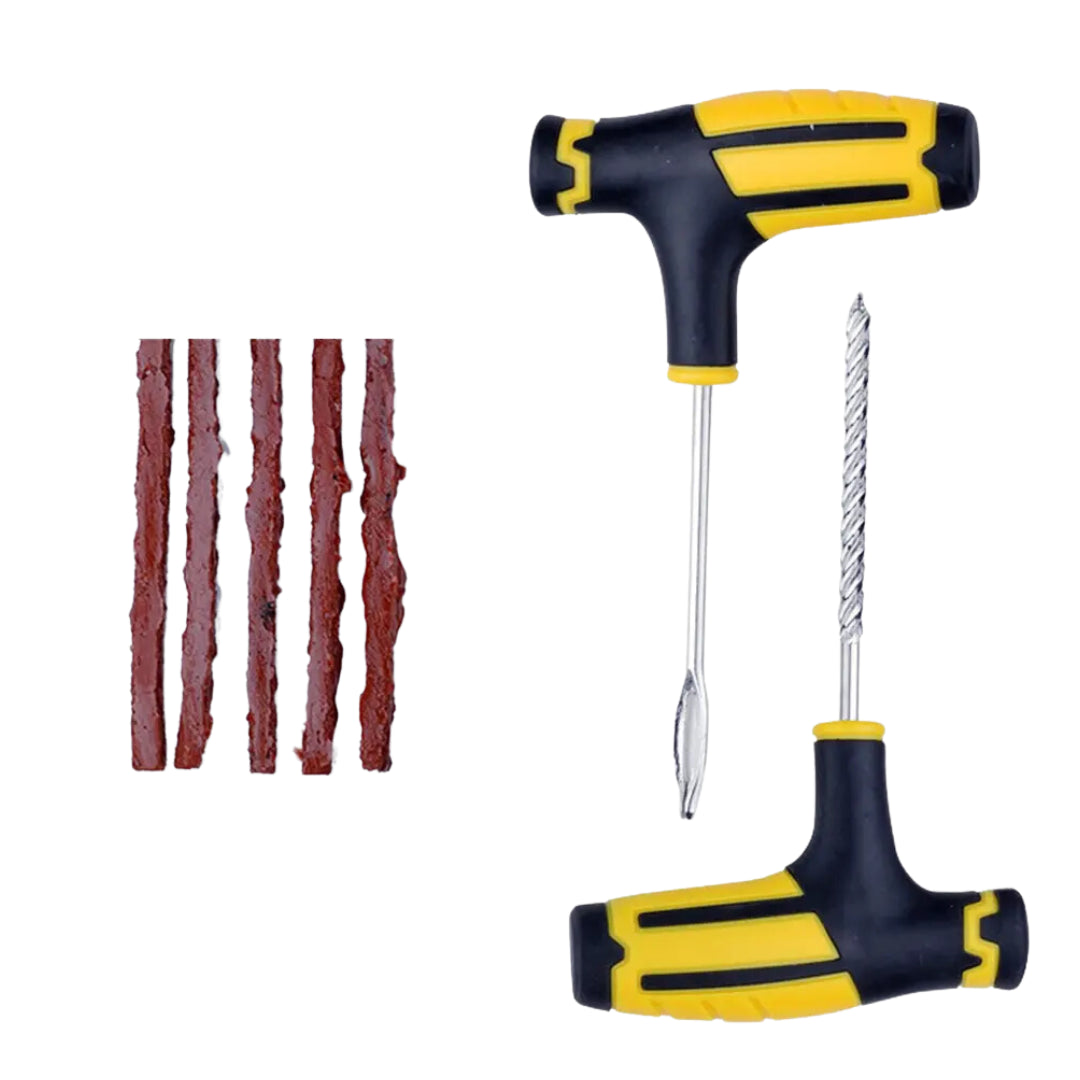Automotive Tubeless Puncture Tyre Repair Kit (8-Piece)