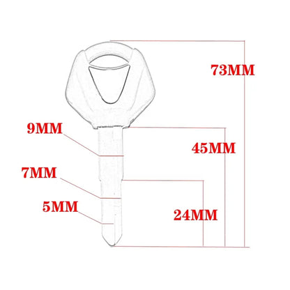 Aftermarket Replacement Uncut Blank Key for Yamaha Motorcycle