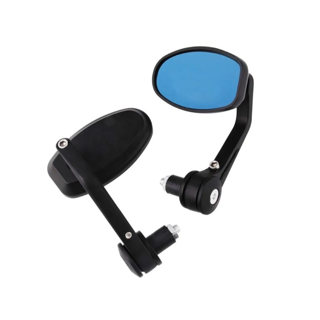 Universal Oval Bar End Mirrors Set - 22mm