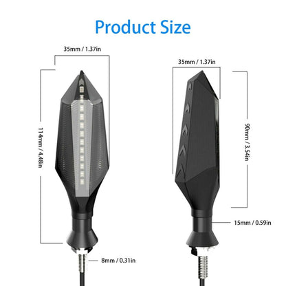 Universal Motorcycle Indicators: Flowing LED Set
