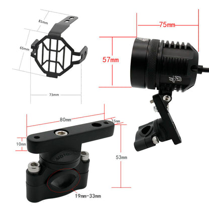 Universal Motorcycle Spotlight Kit (Complete)