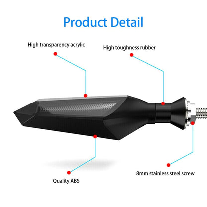 Universal Motorcycle Indicators: Flowing LED Set
