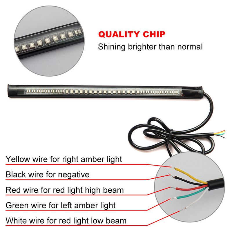 Universal LED Running, Brake and Indicator Light Strip (12V)