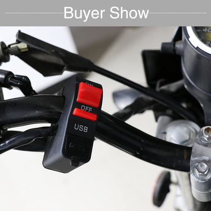 Universal Motorcycle ON/OFF Switch with USB