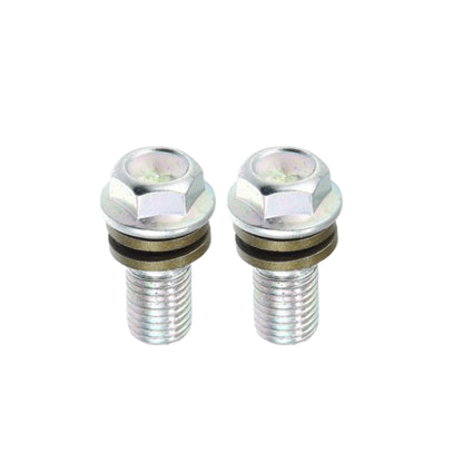 Aftermarket Silver M10 Banjo Bolt: 10mm (2-Piece)