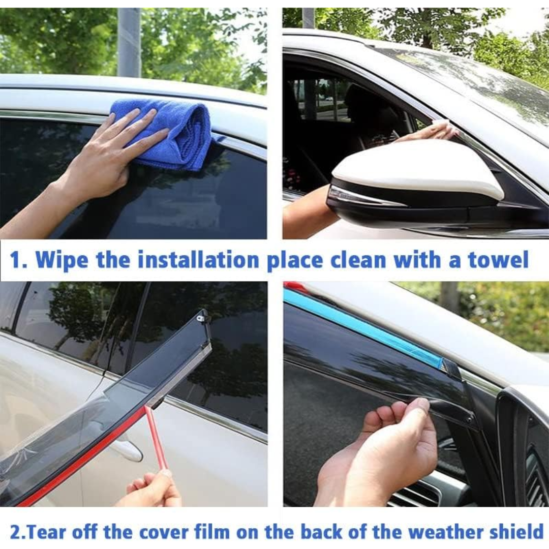 Window Weather Deflectors / Guards Suzuki Jimny 3-Door: 4-Piece (2019-)