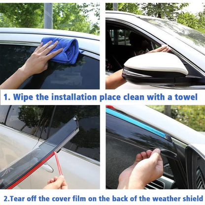 Window Weather Deflectors / Guards Suzuki Jimny 3-Door: 4-Piece (2019-)