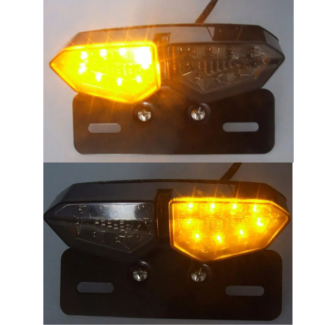 MC LED Tail Light & Number Plate Holder: Brake & Indicators Light #3