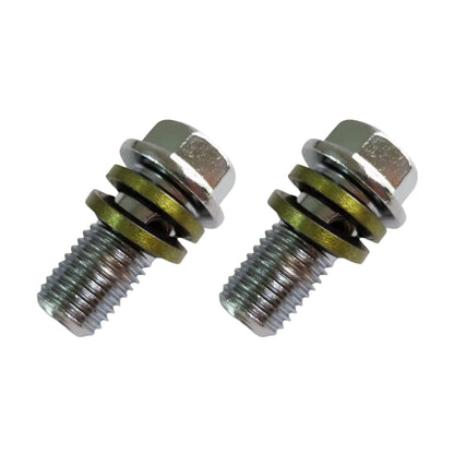 Aftermarket Silver M10 Banjo Bolt: 10mm (2-Piece)