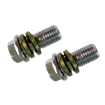 Aftermarket Silver M10 Banjo Bolt: 10mm (2-Piece)
