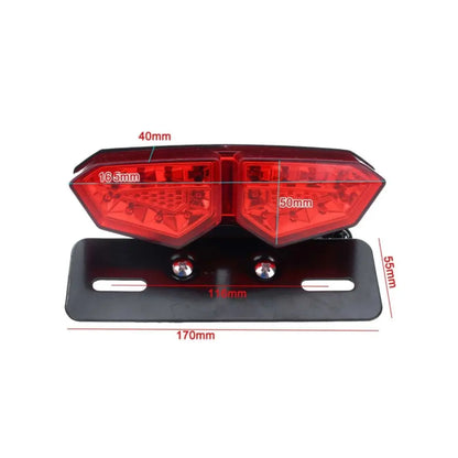 MC LED Tail Light & Number Plate Holder: Brake & Indicators Light #3