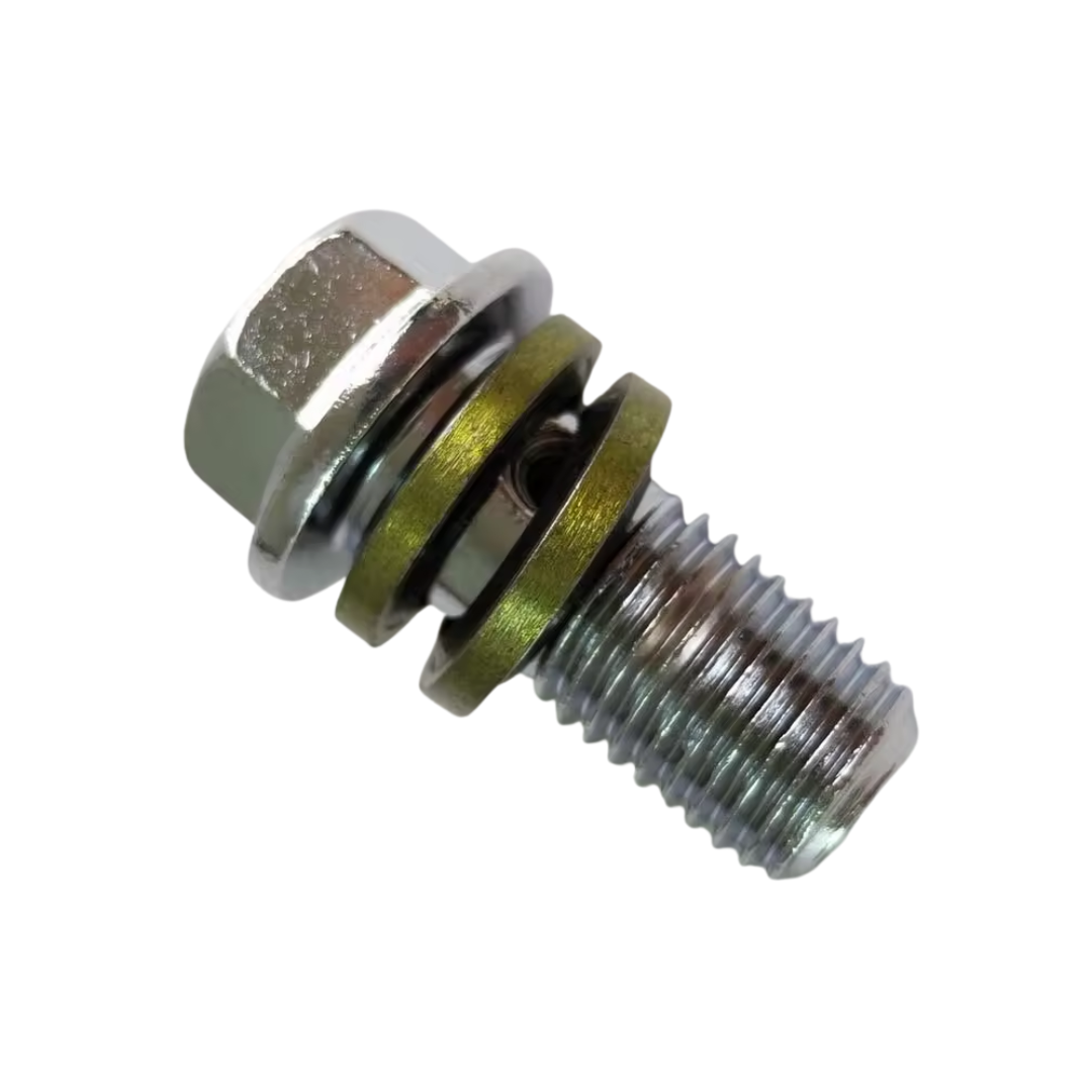 Aftermarket Silver M10 Banjo Bolt: 10mm (2-Piece)