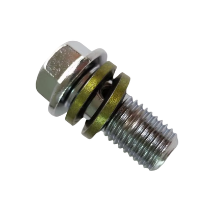 Aftermarket Silver M10 Banjo Bolt: 10mm (2-Piece)