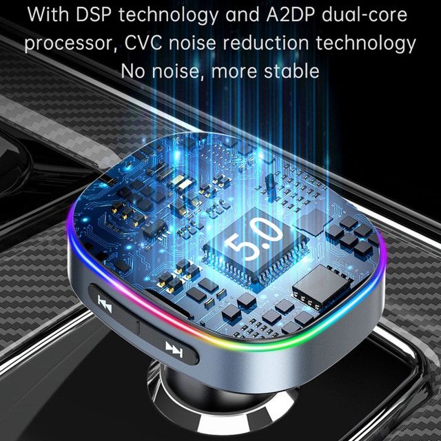 Digital Display Voltage Monitoring Bluetooth Hands-free Call Car MP3 Player