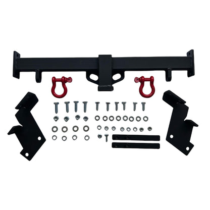 Aftermarket Steel Tow Bar & Red Shackles: Suzuki Jimny 3/5 Door (2019-)