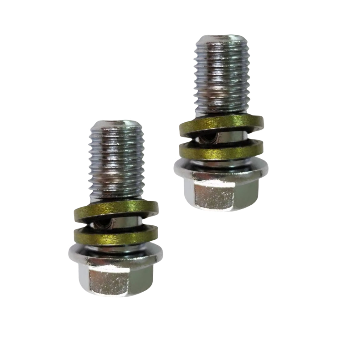 Aftermarket Silver M10 Banjo Bolt: 10mm (2-Piece)