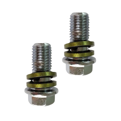 Aftermarket Silver M10 Banjo Bolt: 10mm (2-Piece)