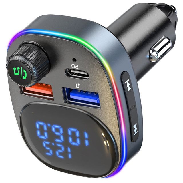 Digital Display Voltage Monitoring Bluetooth Hands-free Call Car MP3 Player