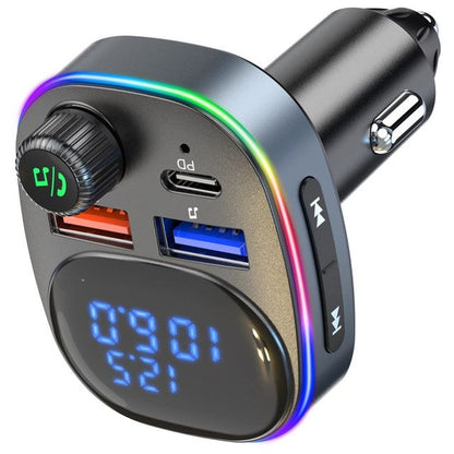 Digital Display Voltage Monitoring Bluetooth Hands-free Call Car MP3 Player
