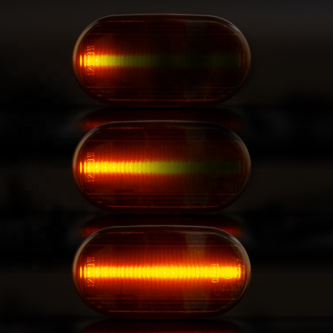 Aftermarket Flowing LED Indicator Set Compatible with: Suzuki Jimny - Black, Orange