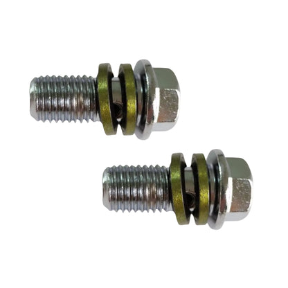 Aftermarket Silver M10 Banjo Bolt: 10mm (2-Piece)