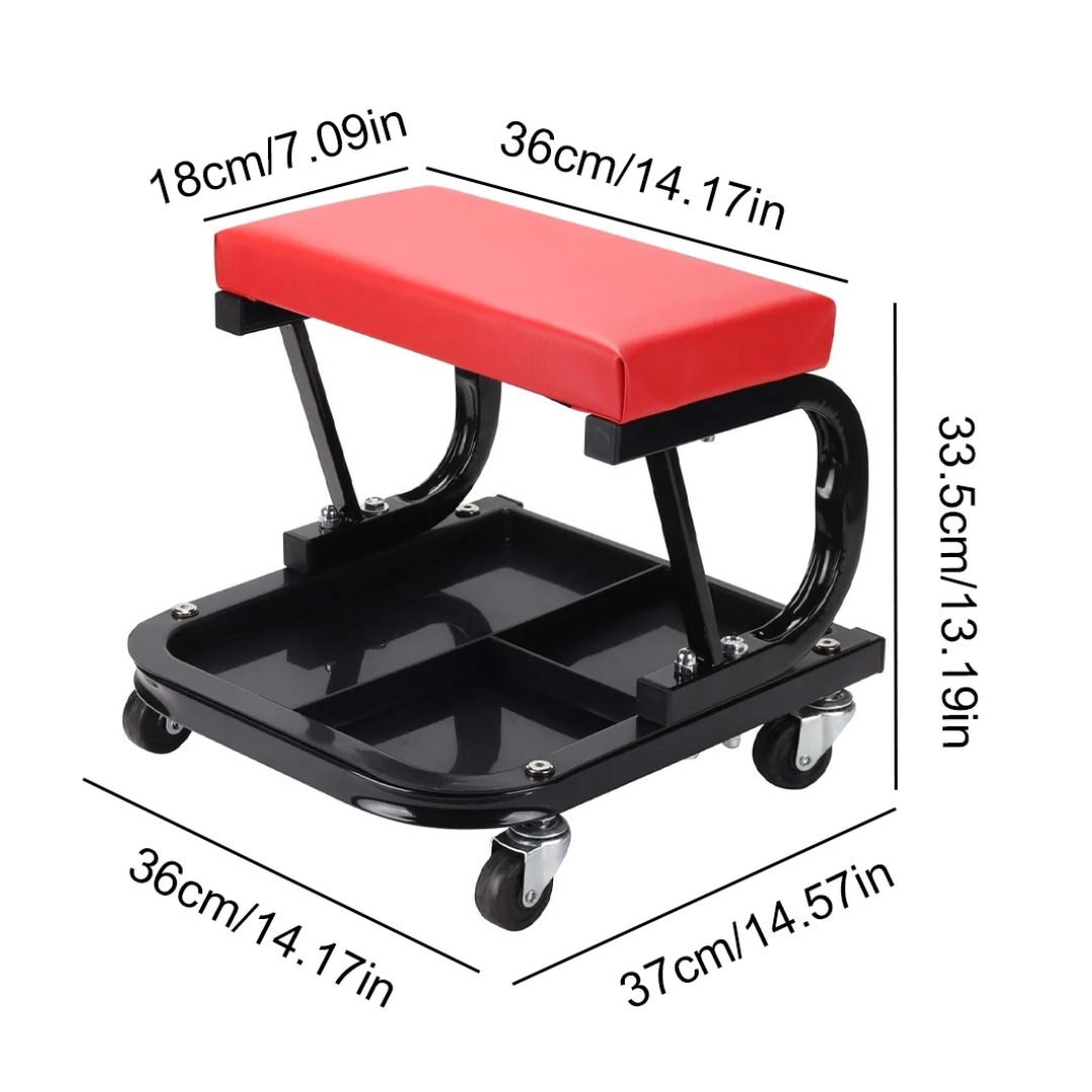 Mobile Maintenance / Repair Chair & Tool Tray: Mechanic / Workshop Stool