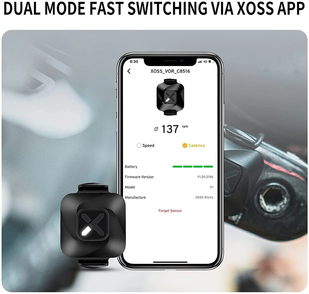 XOSS Vortex Wireless Cycling Speed or Cadence Sensor