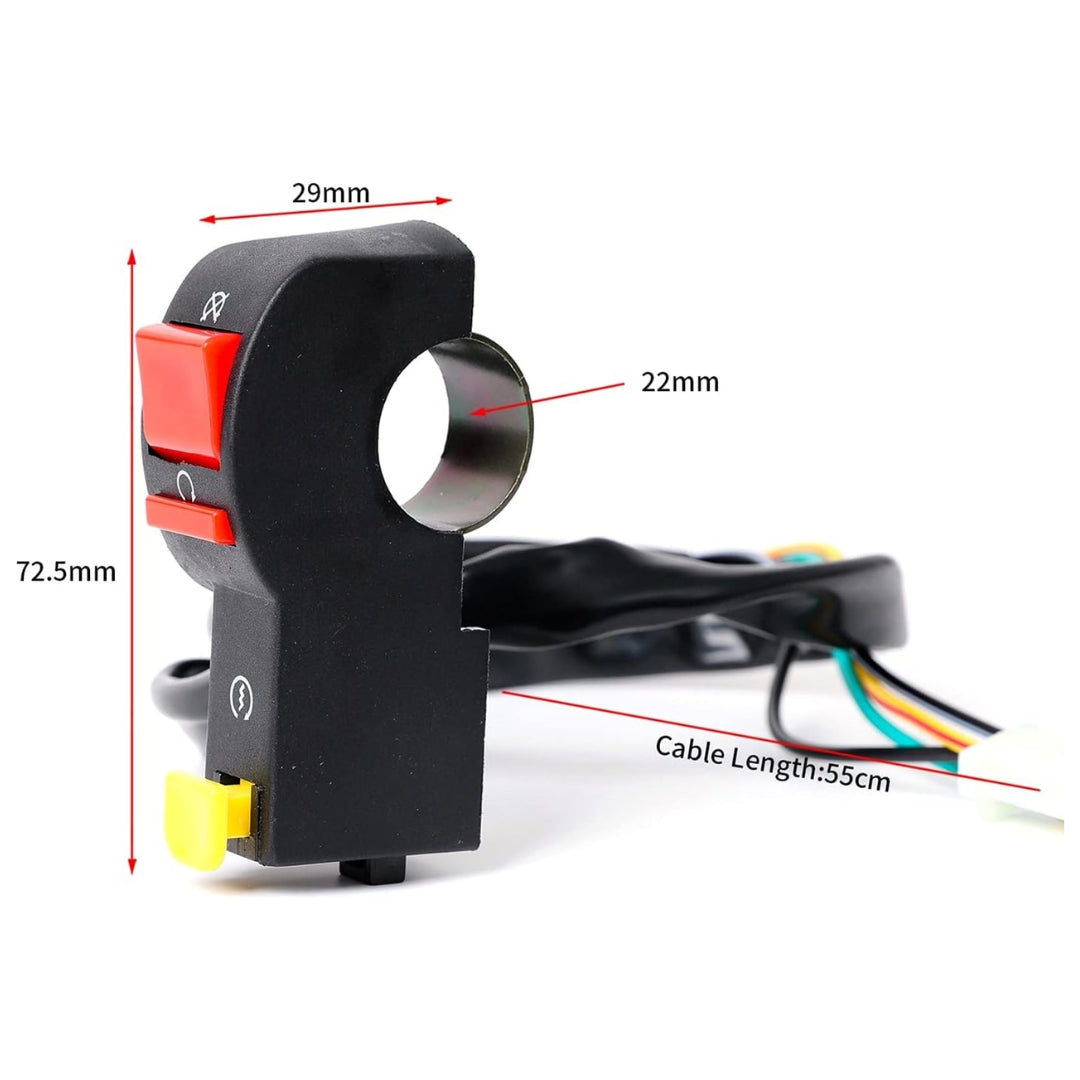 Custom Motorcycle ON/OFF & Start Switch: 22mm