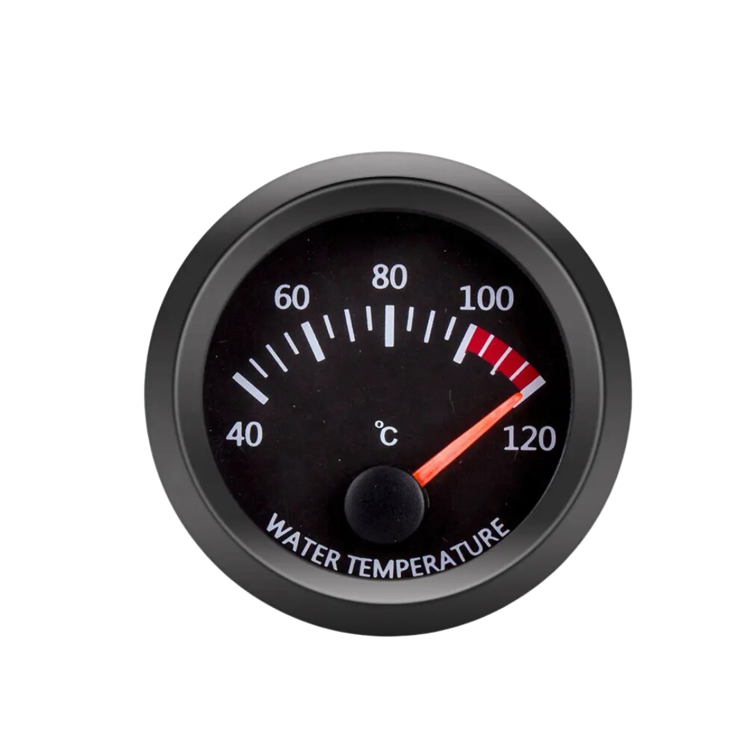 Automotive Black Water Temperature Gauge (52mm)