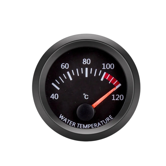 Automotive Black Water Temperature Gauge (52mm)